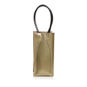 DANI ACCESSORIES Gold Wine Tote PVC Double Flat Tote Handbag Purse